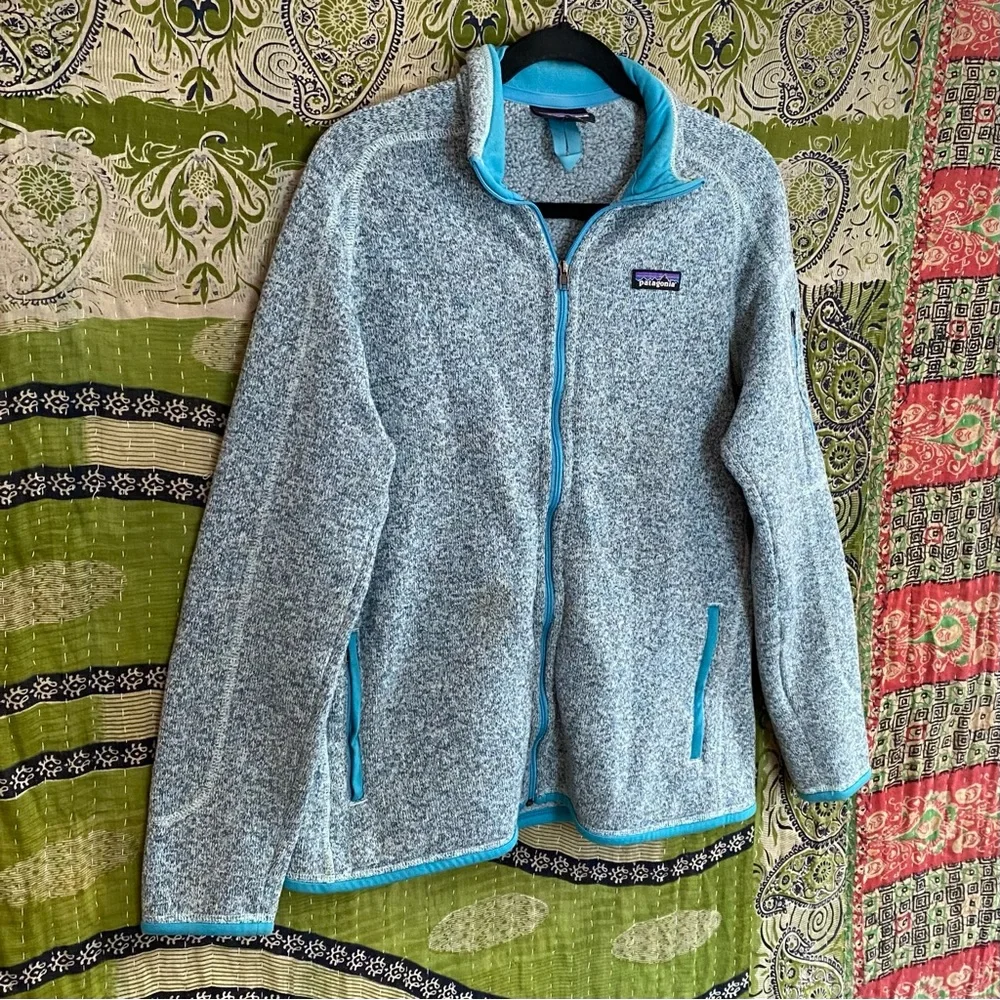 Patagonia Atoll Blue Better Sweater Fleece Outdoor Jacket Size Large - Picture 7 of 16